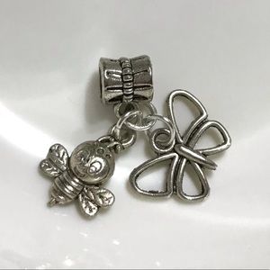 Spring Butterfly & Lady Bug Dangle Charm